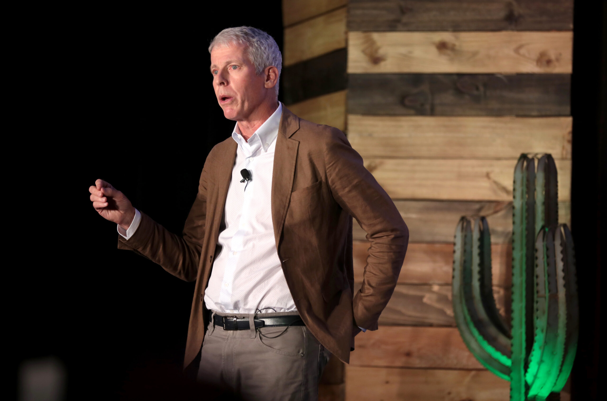 Chris Wright speaking with attendees at the American Conservation Coalition's 2023 Summit in Salt Lake City, Utah. Wright is the nominee to lead the Department of Energy. (Gage Skidmore / CC BY-SA 2.0) 

https://flic.kr/p/2oJWbv3