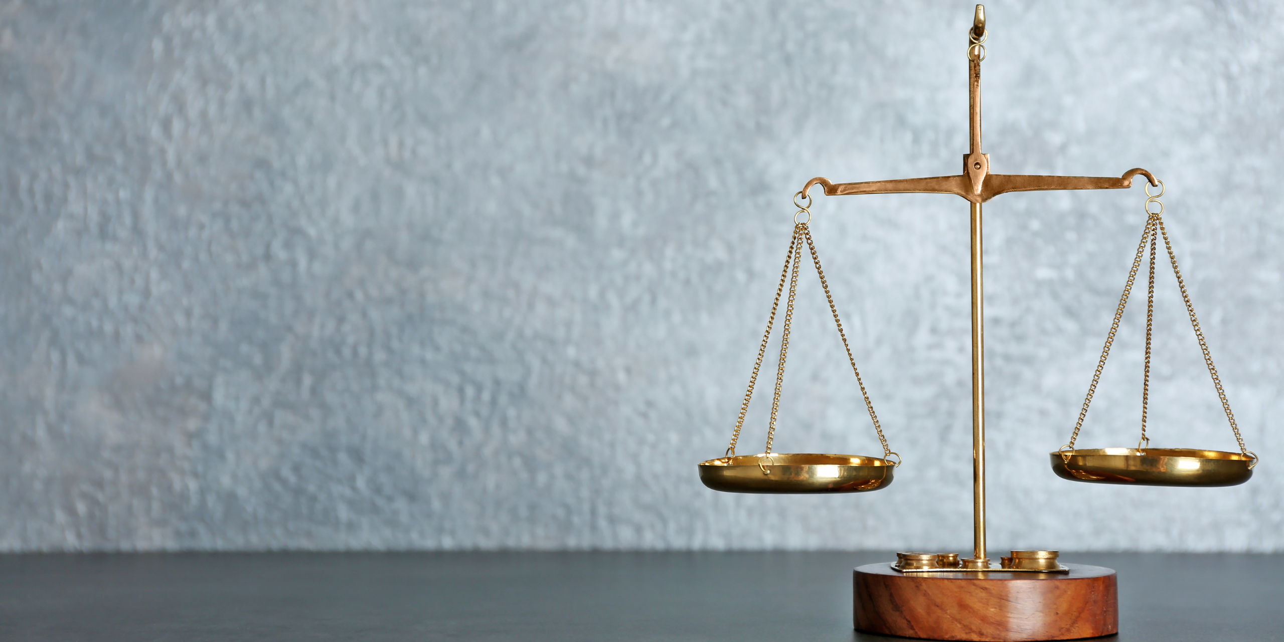 The scales of justice.