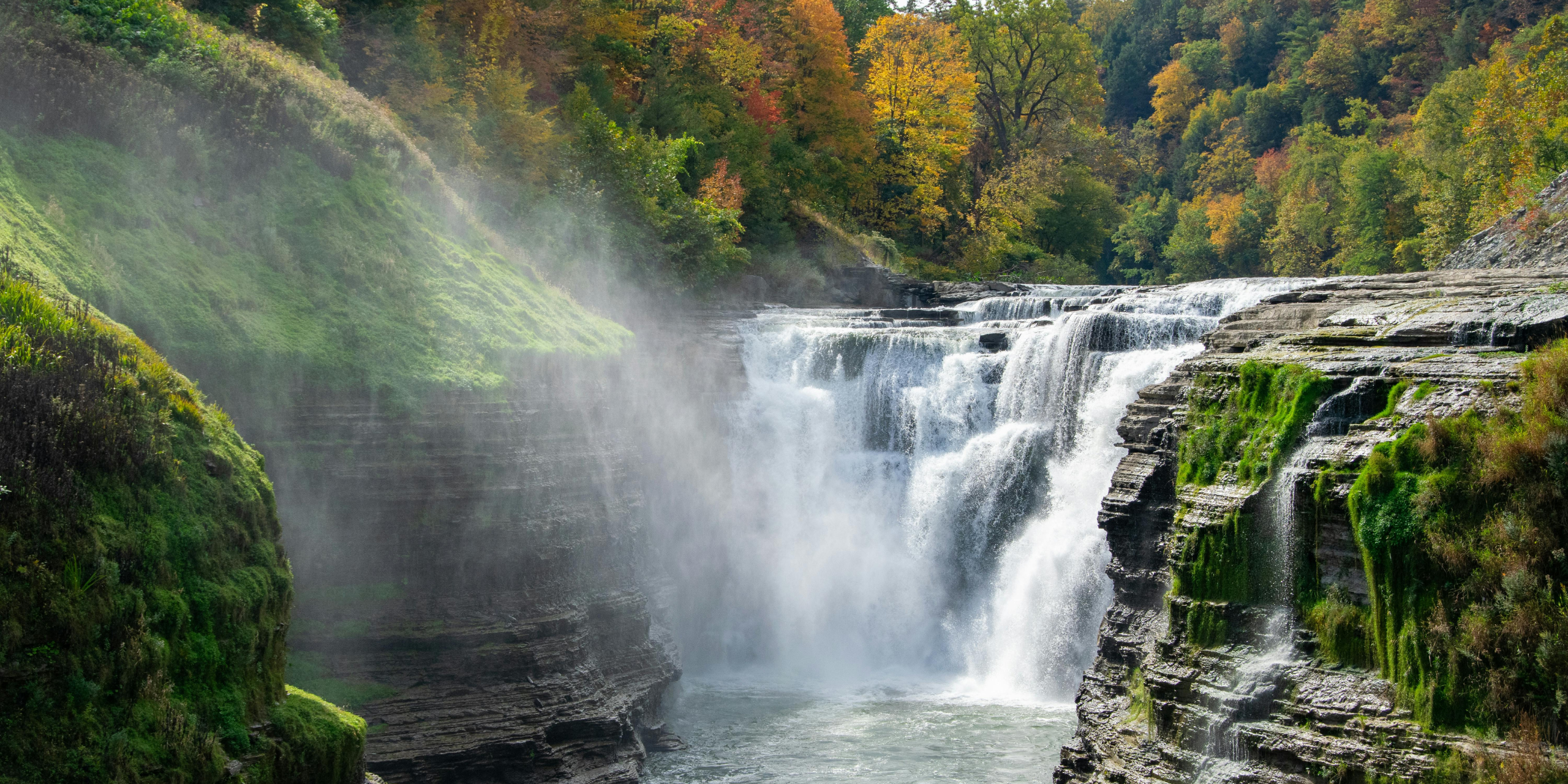 Letchworth State Park A waterfall in Letchworth State Park